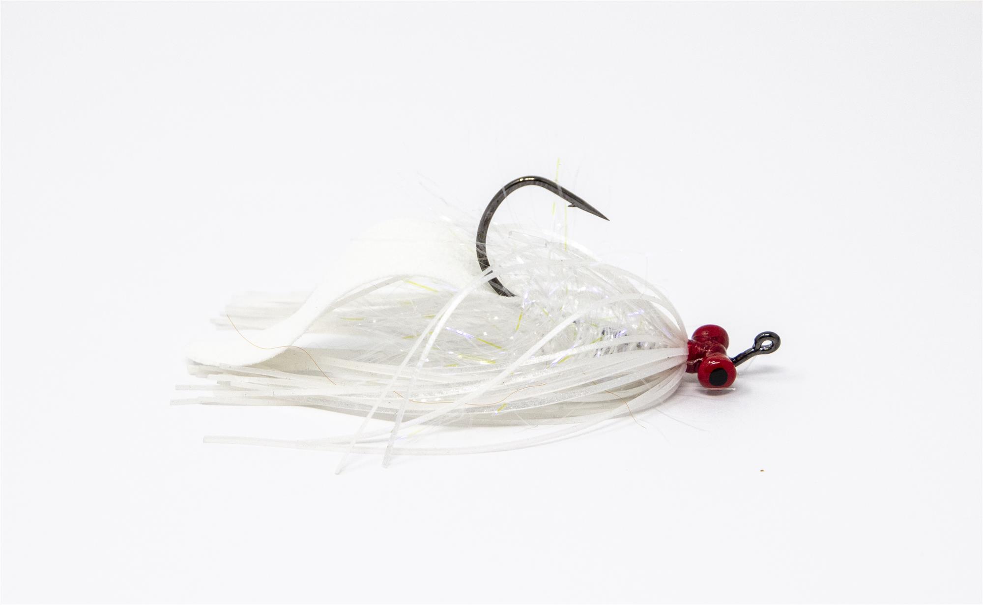 Pat Ehlers' Grim Reaper Fly from Rainy's Flies in shad color is a best choice for bass fly fishing in lakes and river.