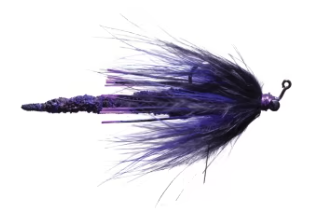 Art Of Flies 3x Weighted Saltwater Flies - Size 1/0, 12cm, Blue Clause Minnows For Bass, Pike