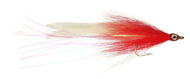 Lefty's Deceiver Fly in red and white color
