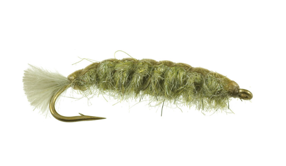 Barr's Crane Fly Larva Fly Side Profile For Trout Fishing