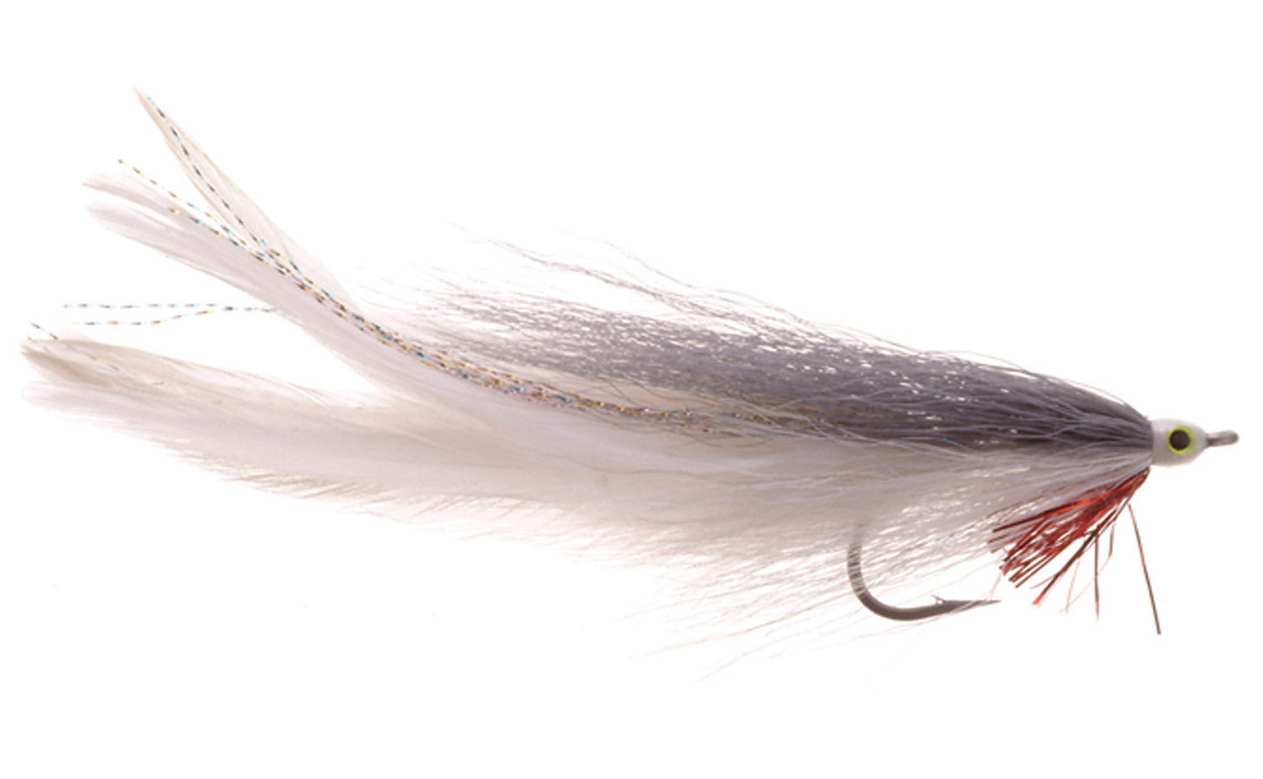 Lefty's Big Fish Deceiver fly from Umpqua in Grey and White color