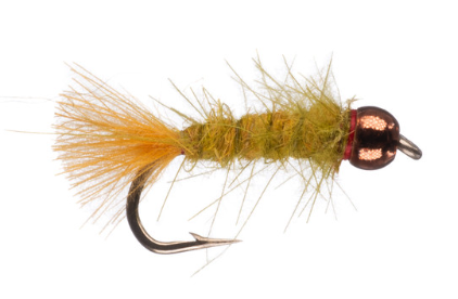 CDJ Nymph Fly in olive color