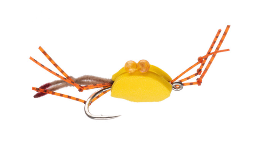 Tommy's Floating Crab Fly In Yellow Color