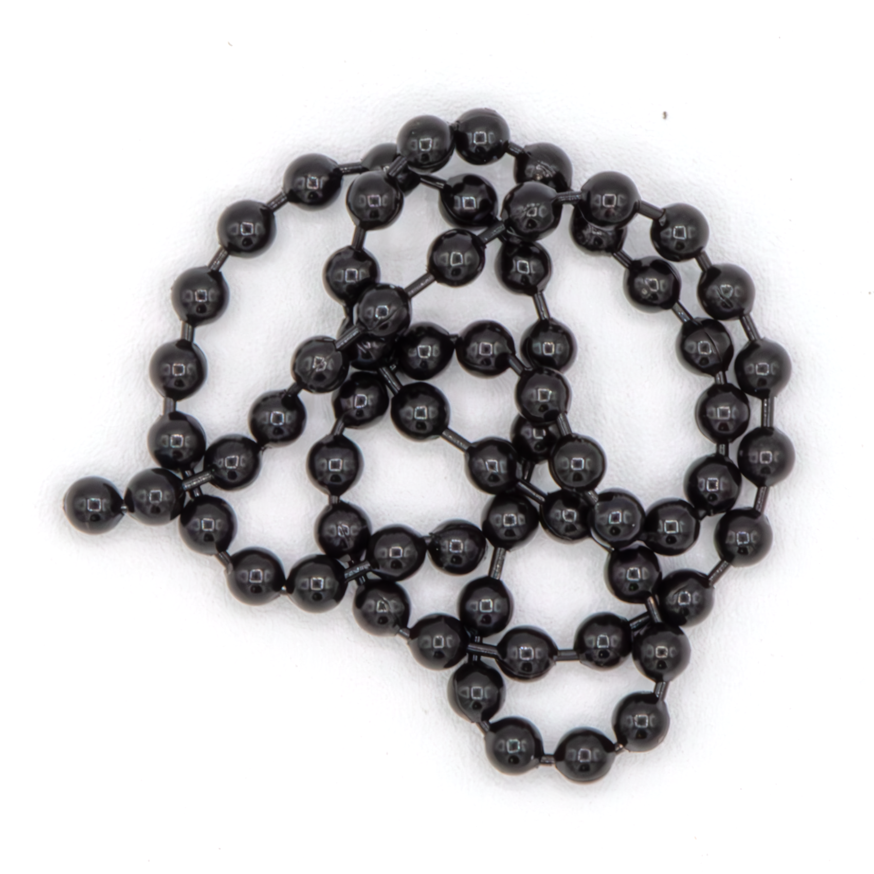 Black Bead Chain Fly Tying Eyes for adding weight when fly tying