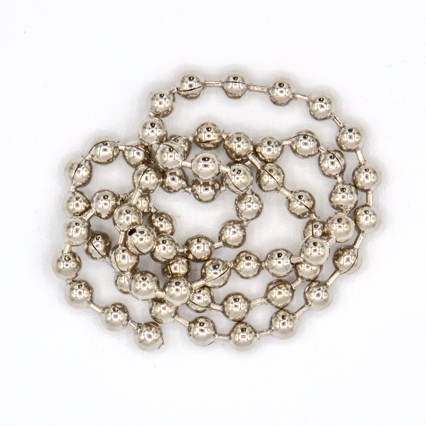 Silver Bead Chain Fly Tying Eyes for freshwater and saltwater fly fishing