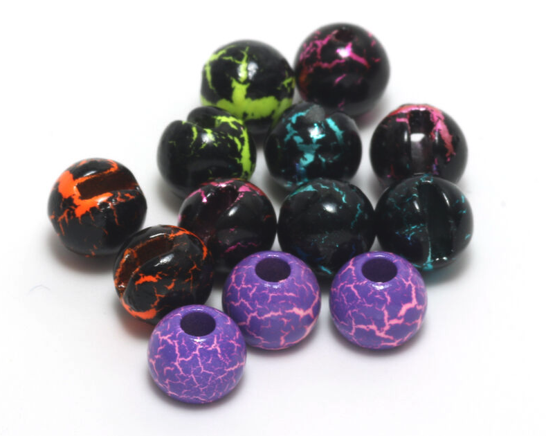 Hareline Crackle Tungsten Beads Fly Tying  Material Are A Great Way To Add Color And Weight To Nymphs And Streamers