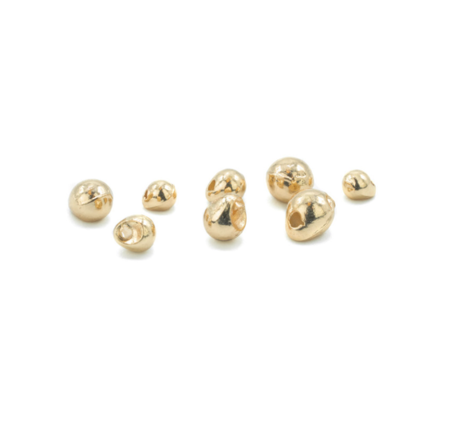 Tear drop shaped tungsten fly tying beads that turn your fly into a jig style fly