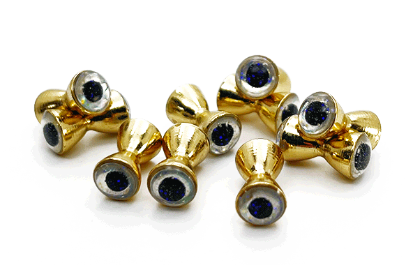 MFC Sparkle Dumbbell Eyes Gold Sparkle Silver