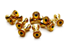 MFC Sparkle Dumbbell Eyes Gold Sparkle Yellow