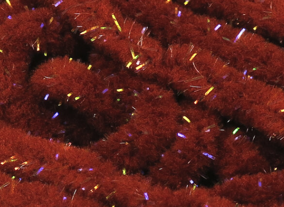 Hareline UV Galaxy Mop Chenille Brown