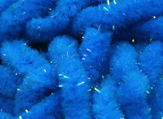 Hareline UV Galaxy Mop Chenille Fl Blue