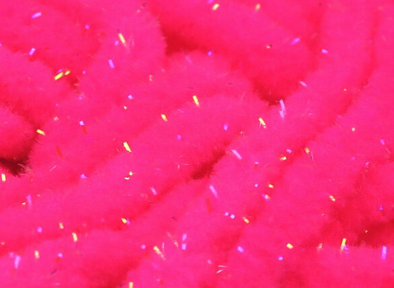 Hareline UV Galaxy Mop Chenille Fl Fuchsia