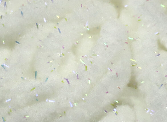 Hareline UV Galaxy Mop Chenille Fl White