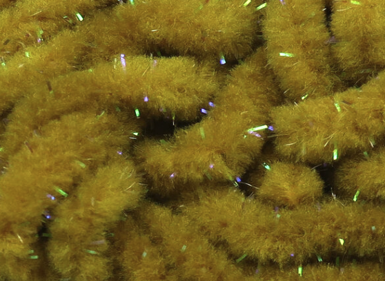 Hareline UV Galaxy Mop Chenille Light Olive