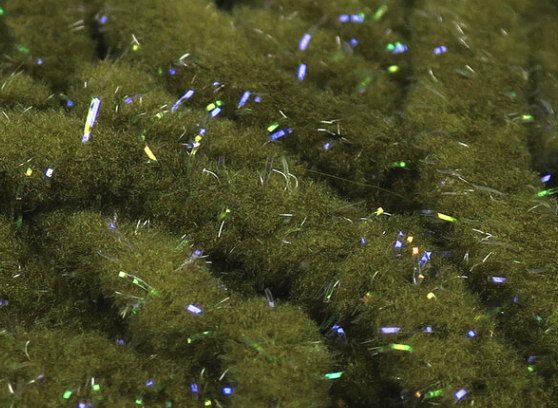 Hareline UV Galaxy Mop Chenille Olive
