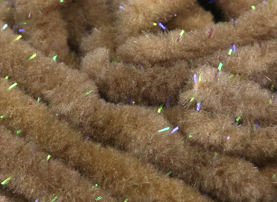 Hareline UV Galaxy Mop Chenille Tan