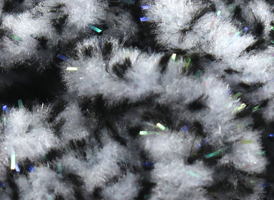 Hareline UV Mottled Galaxy Mop Chenille Grey