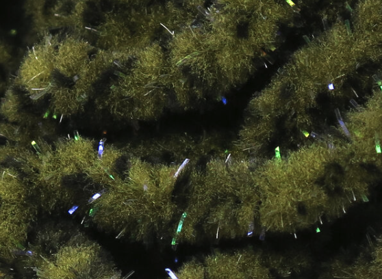 Hareline UV Mottled Galaxy Mop Chenille Olive