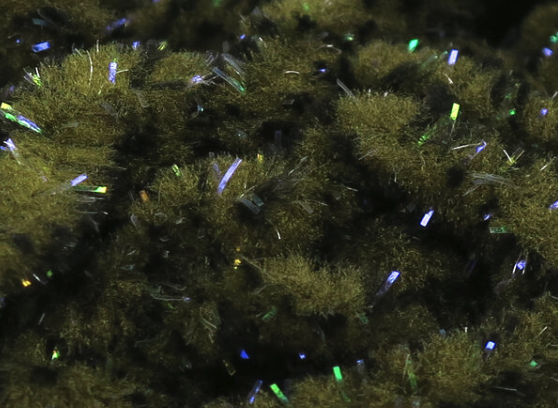 Hareline UV Mottled Galaxy Mop Chenille Olive Brown