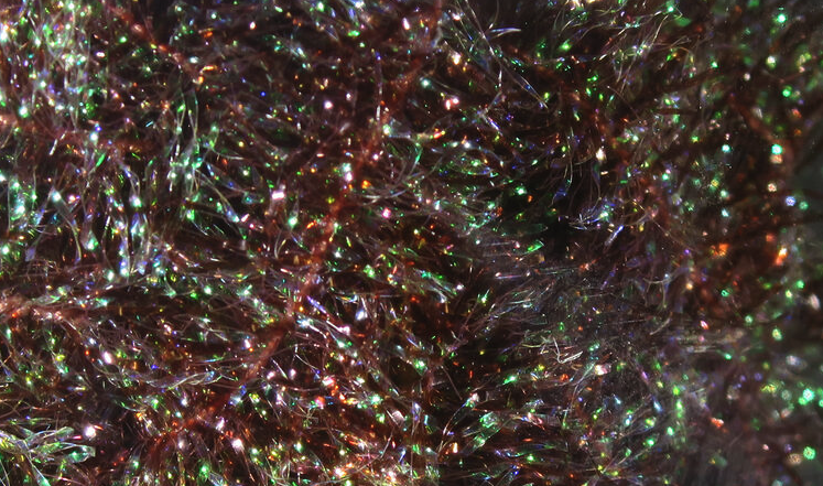 Hareline Krystal Flash Chenille Brown