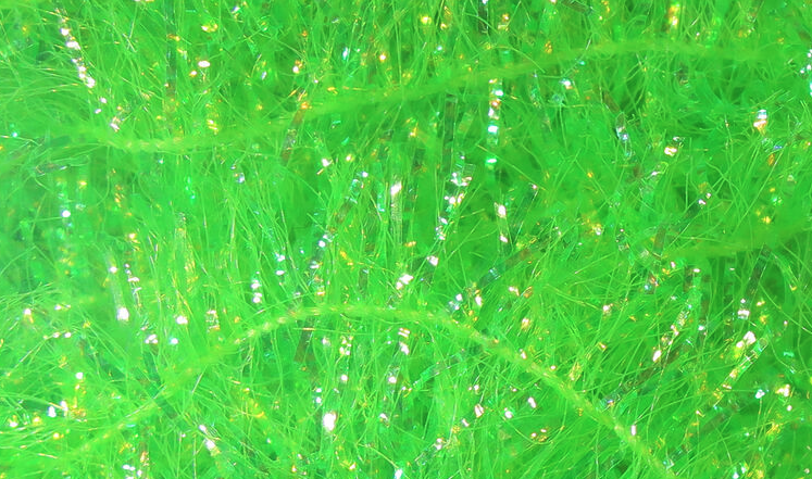 Hareline Krystal Flash Chenille Chartreuse