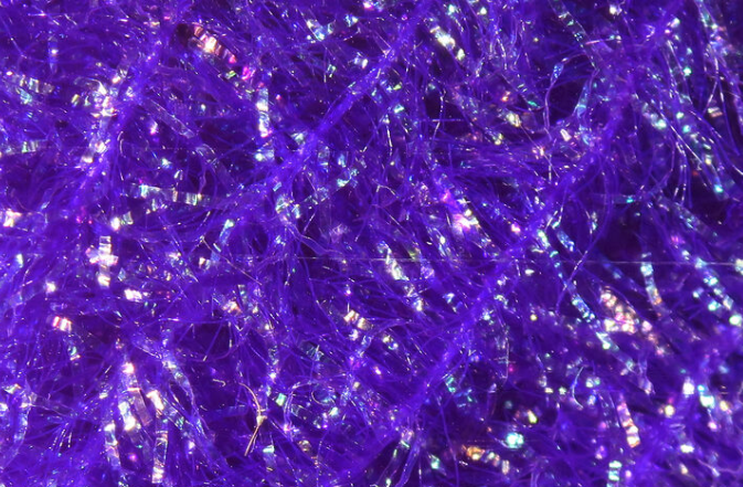 Hareline Krystal Flash Chenille Purple