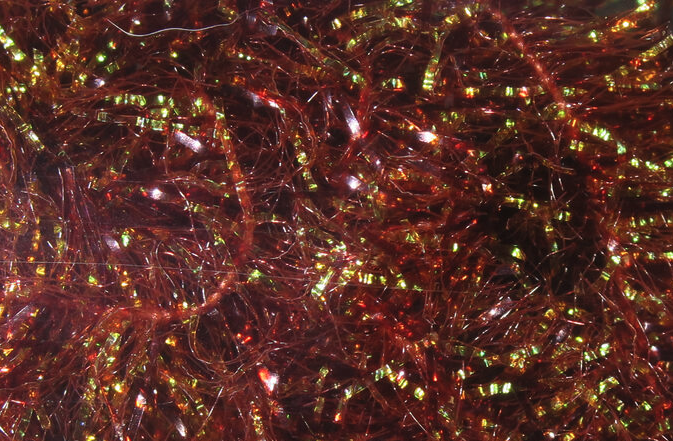 Hareline Krystal Flash Chenille Rust