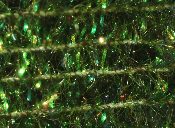 Ultimate fly tying kit component - olive tinsel chenille for versatile designs.