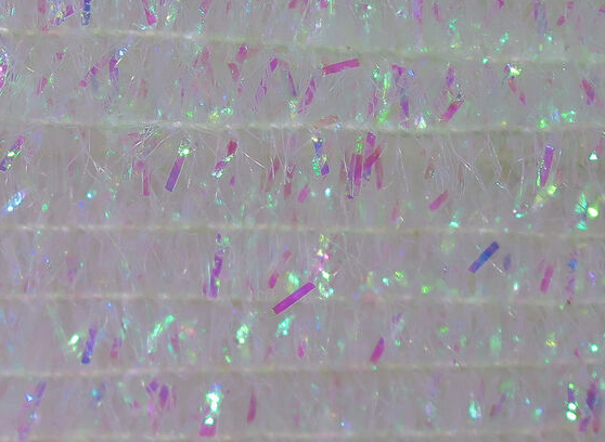 Premium fly tying material - pearl tinsel chenille for realistic flies.