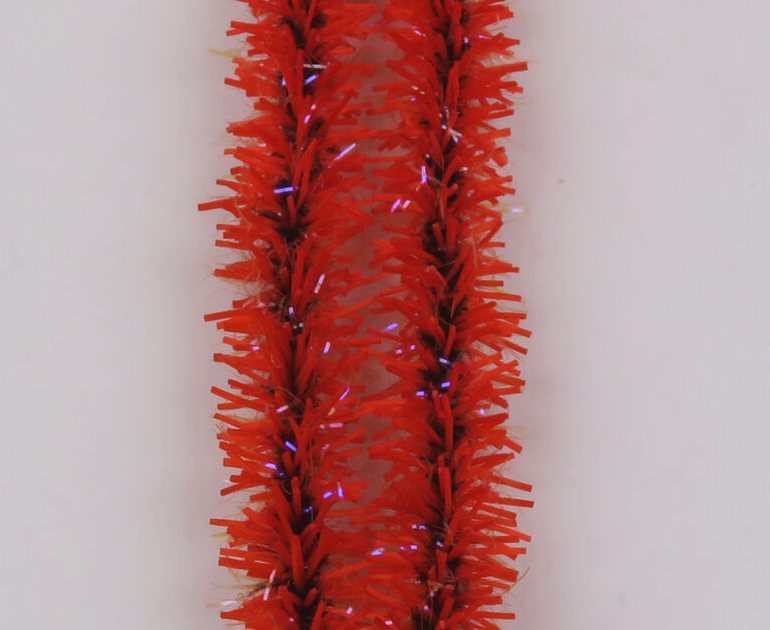 Hareline UV Badger Flexi Squishenille Fl Red