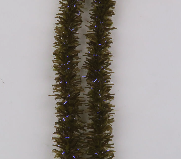 Hareline UV Flexi Squishenille Fly Tying Material Online Olive Brown