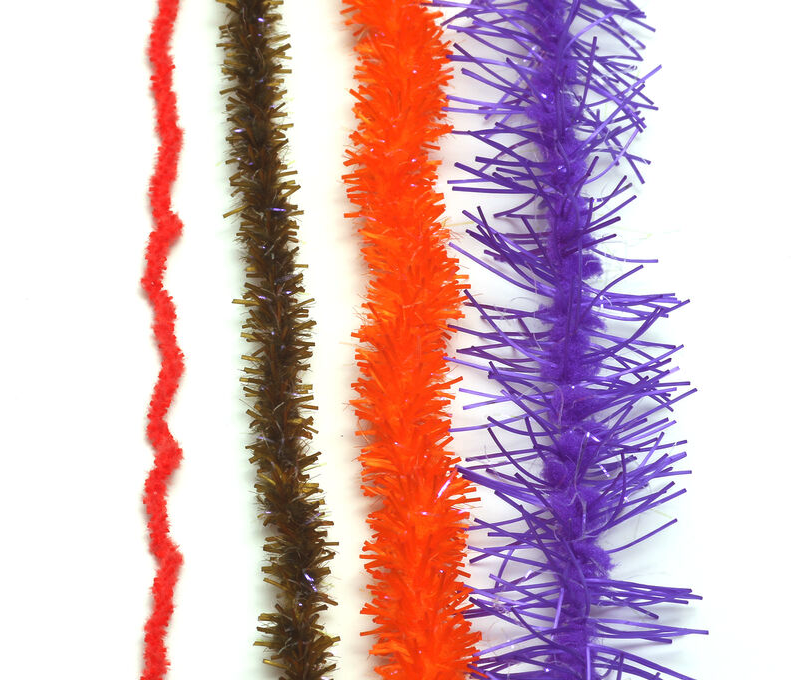 Hareline UV Flexi Squishenille Fly Tying Material Sizes