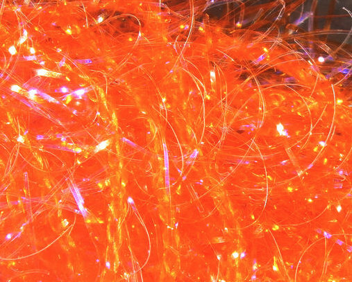 Hareline UV Polar Chenille Medium Hot Orange