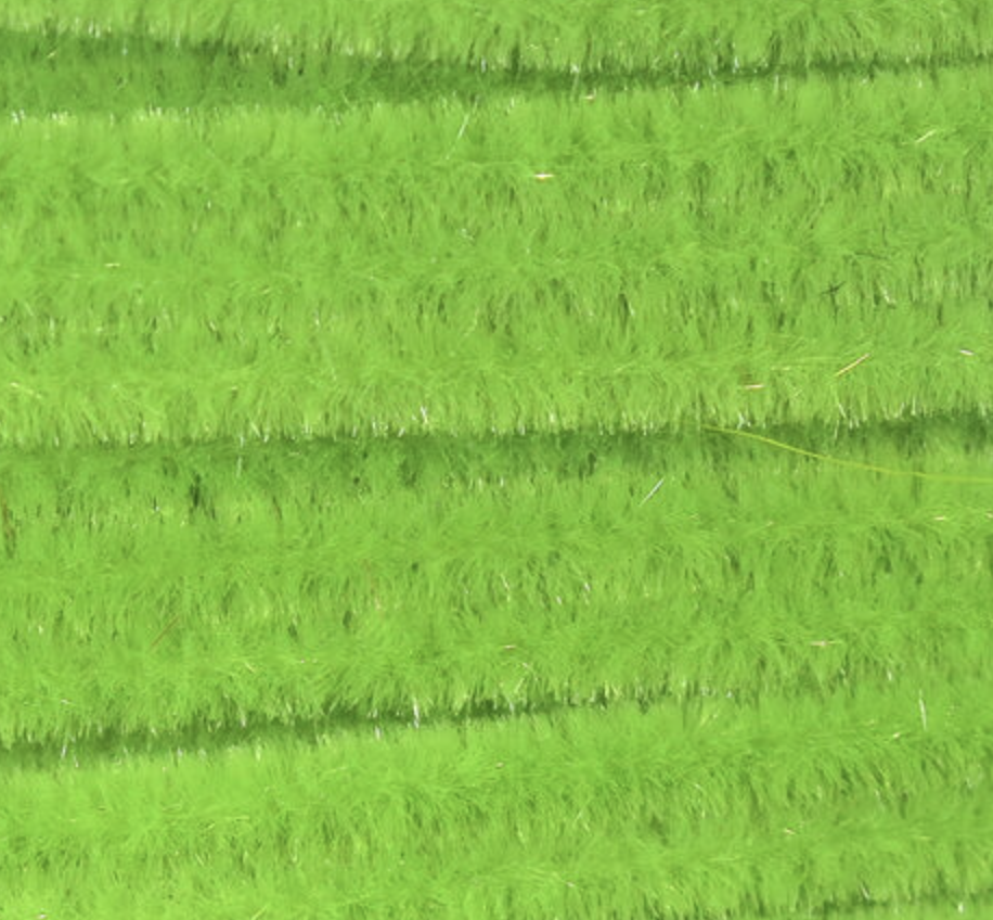 Versatile caddis green ultra chenille - perfect for mimicking aquatic larvae