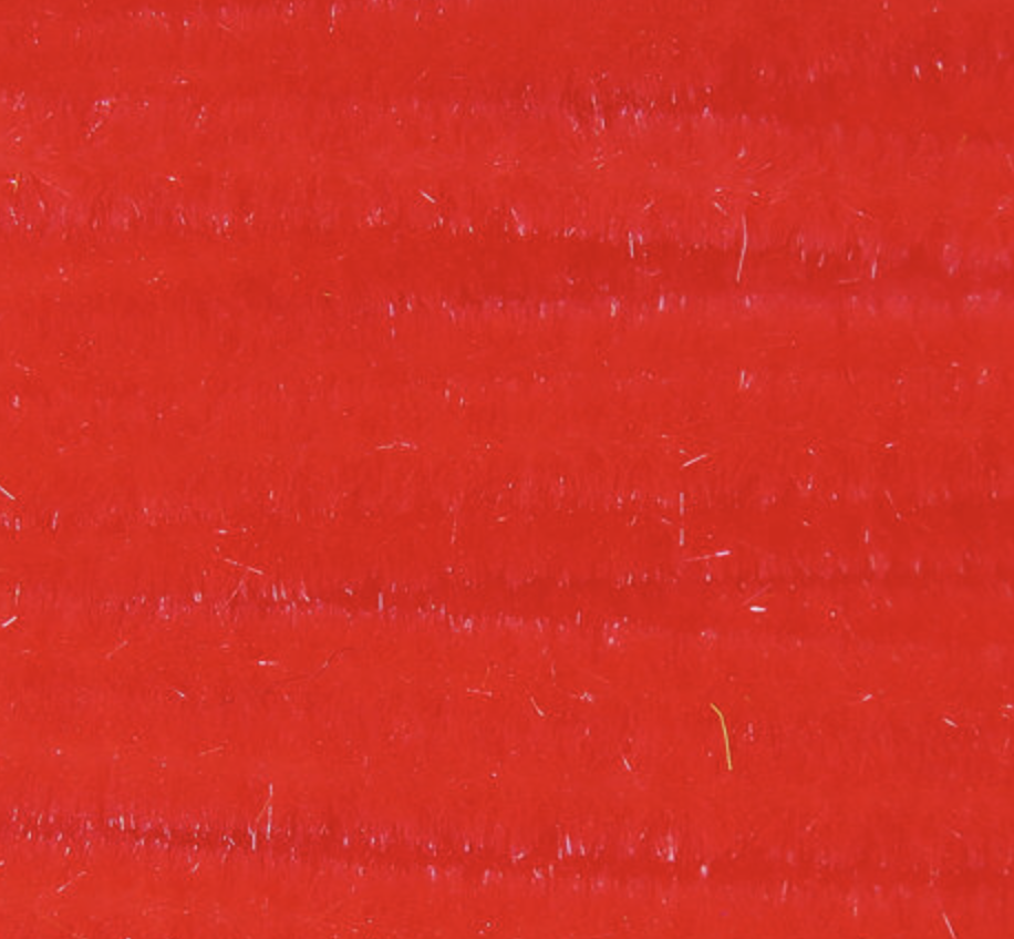Vibrant red ultra chenille fly tying material for irresistible fly patterns available for sale