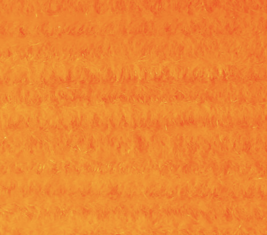 Micro orange Hareline Ultra Chenille material for adding realistic body texture to your flies