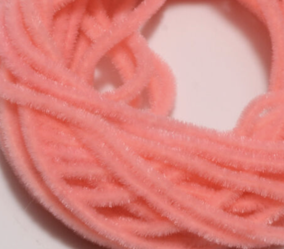 Shell Pink Ultra Chenille for realistic shrimp and crab saltwater fly patterns