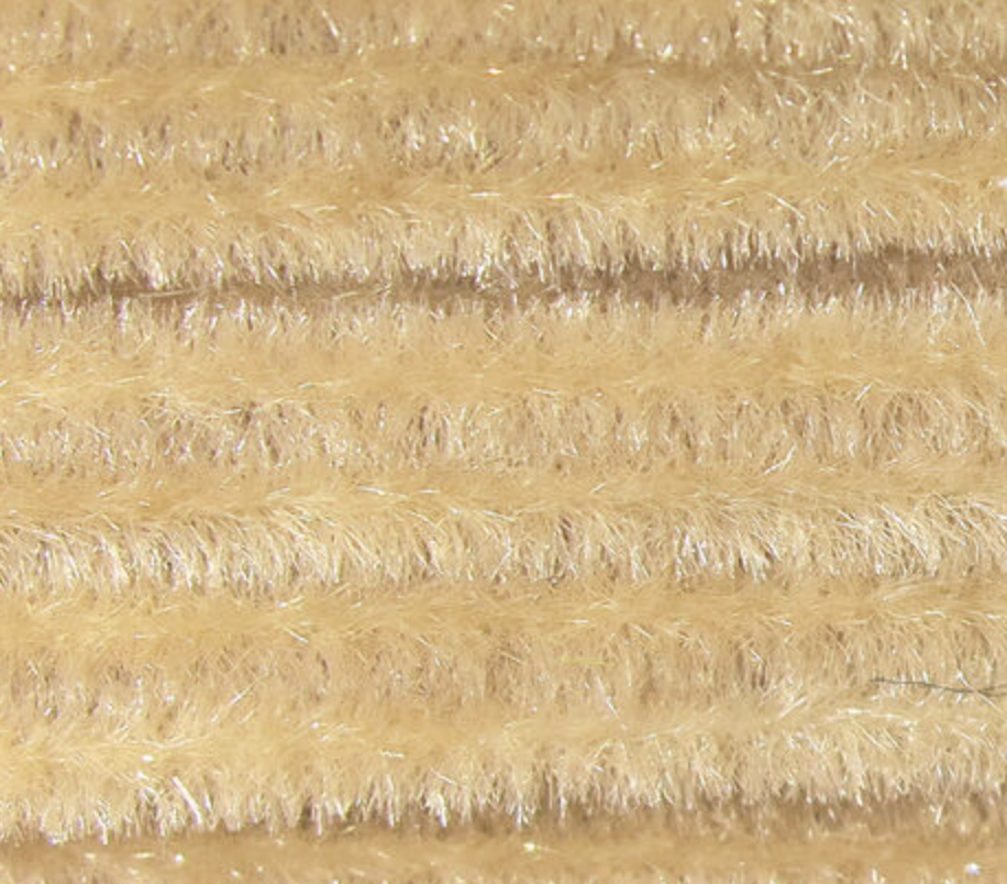 Tan synthetic ultra chenille perfect for tying large and productive fly designs