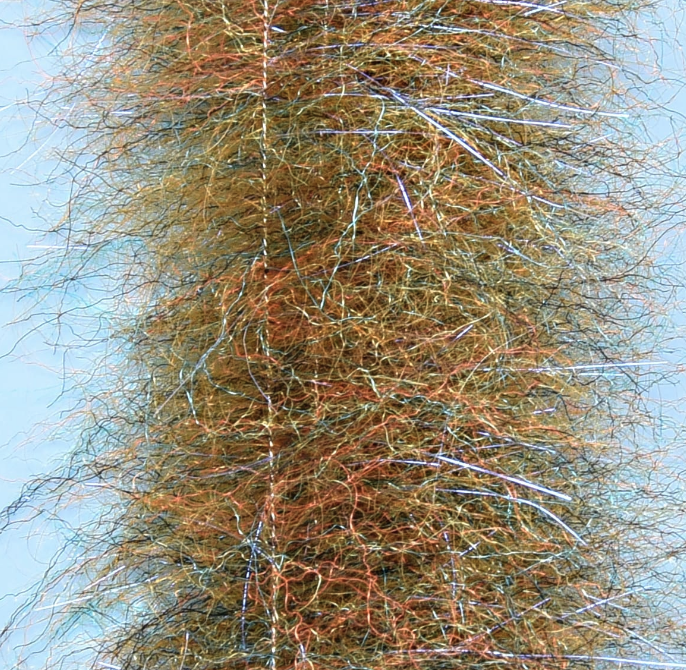 Ready-to-use EP Shrimp Dubbing Brushes perfect for streamer and bass flies.