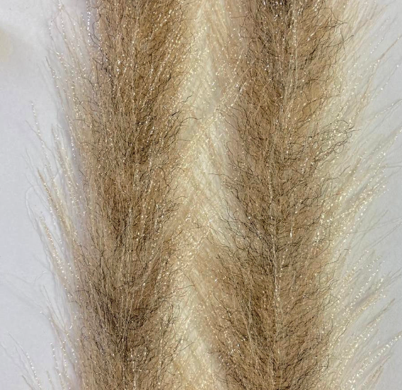 Versatile synthetic fly tying brush that can be used for multiple species