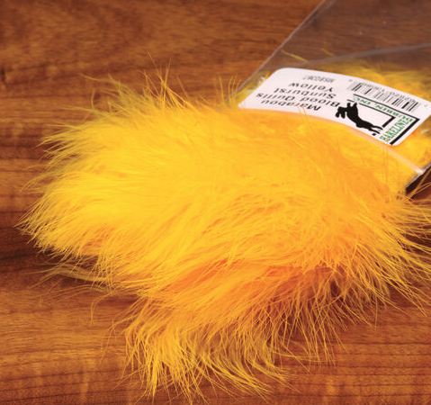 Premium dyed marabou quill feathers for fly patterns