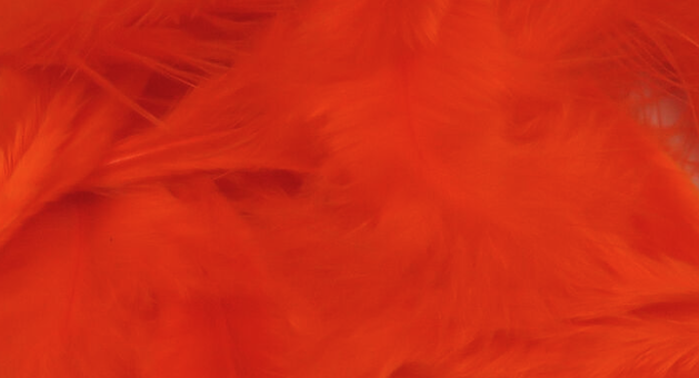 Hareline Mini Marabou Hot Orange