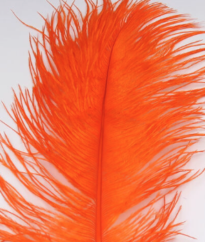 Hareline Ostrich Herl Hot Orange