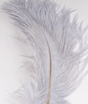 Hareline Ostrich Herl Light Grey