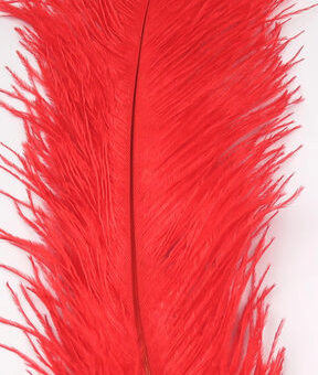 Hareline Ostrich Herl Red