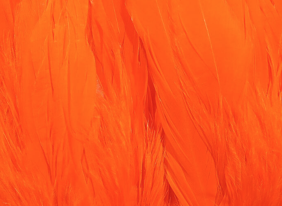 Hareline Schlappen 5"-7" Hot Orange