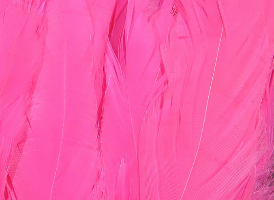 Hareline Schlappen 5"-7" Hot Pink