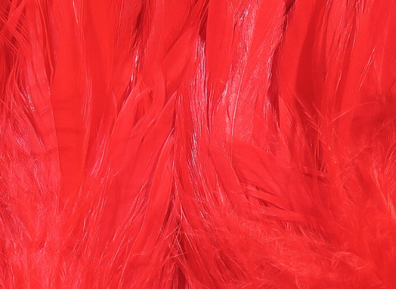 Hareline Schlappen 5"-7" Red