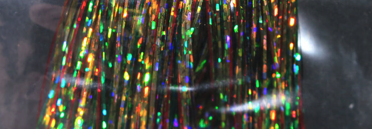Holographic Flashabou Adds A Bright Flash Of Color To Your Freshwater Flies And Saltwater Flies