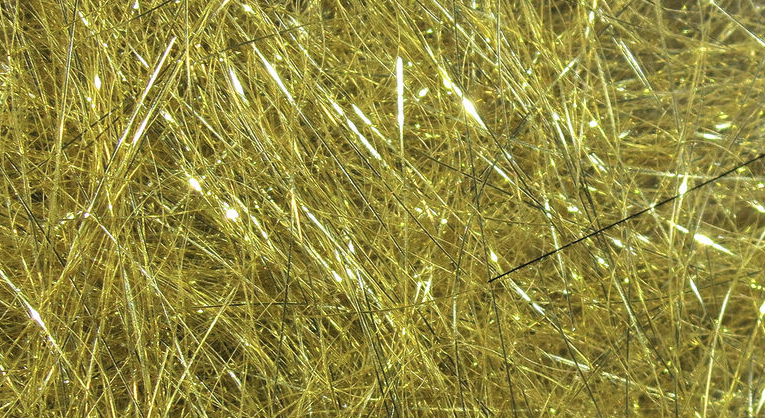 Hareline Ice Wing Fiber Gold
